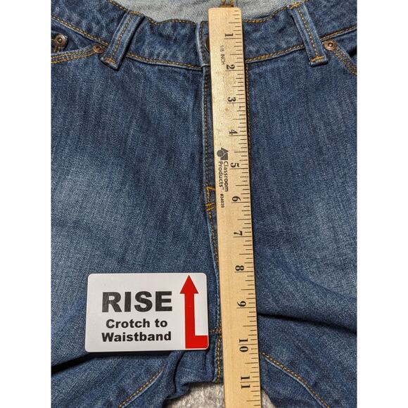 L.L. Bean Favorite Jean Bootcut Jeans Women‎ Size 12 Blue Straight Fit Pockets - Picture 10 of 12